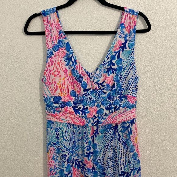 NWT- Lilly Pulitzer-SLOANE Maxi Dress- Resort white-Sway with me - Picture 3 of 10